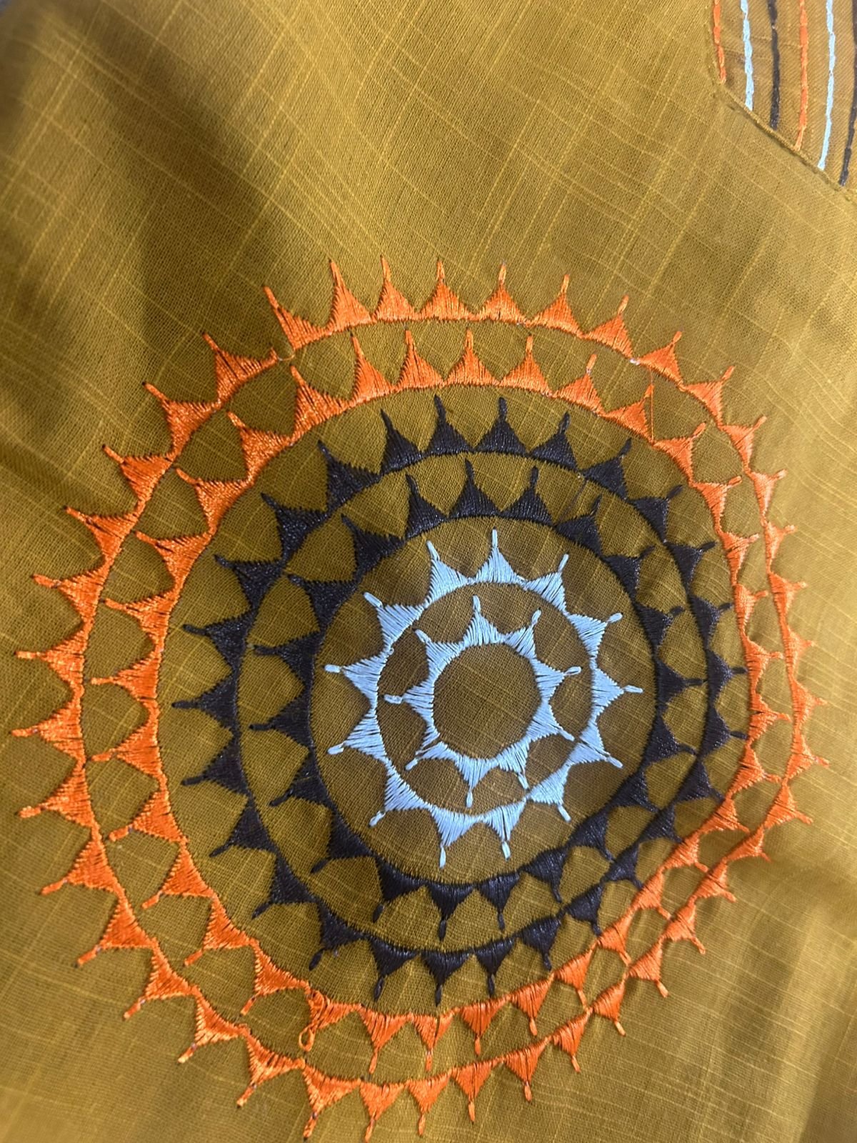 Ajrajh A-Line Cotton Kurti Set with Palazzo Pants